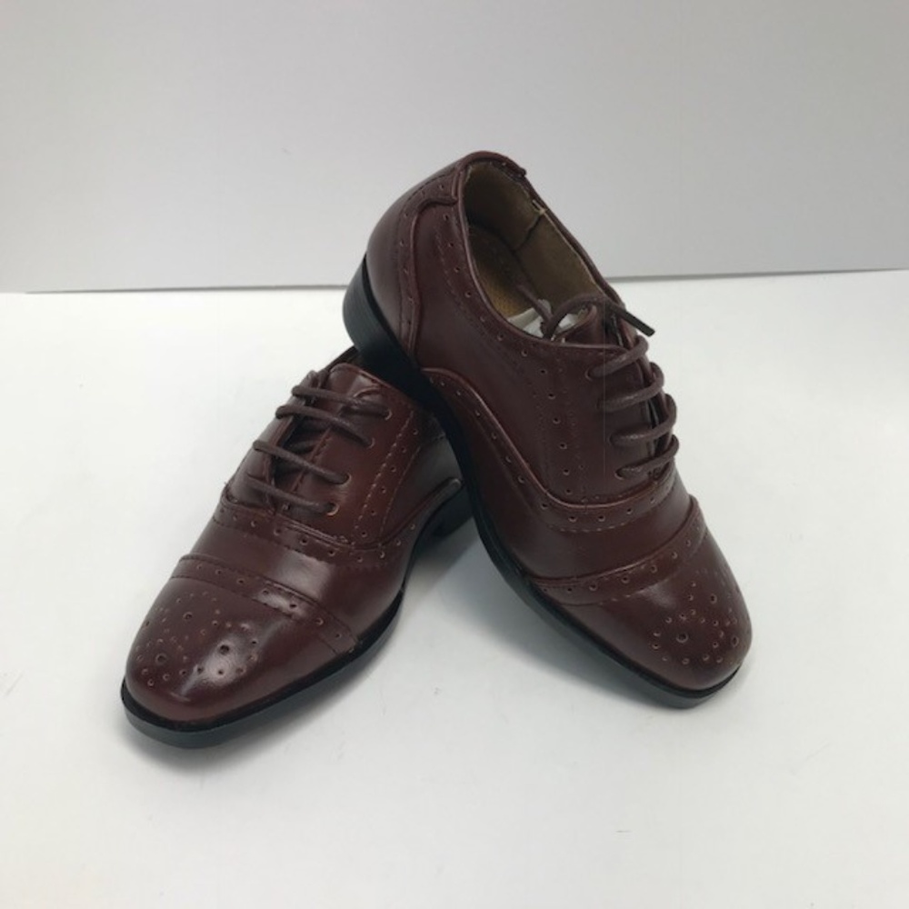 Easy Strider Infant Boys Dark Tan Dress Shoes NEW